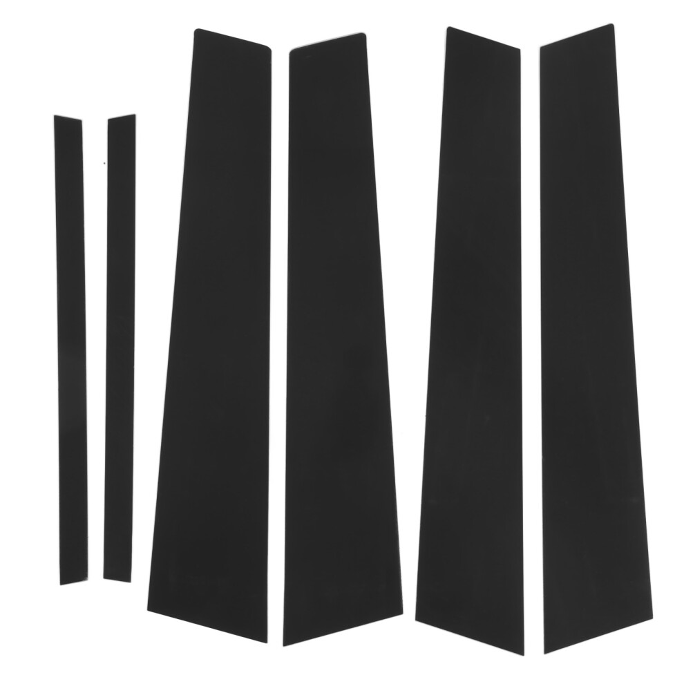 6Pcs Glossy Door Window Pillar Cover Trim For 3 Series F30 2013Â2019 Black 4101383935470