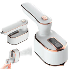 Portable Steam Iron with Rapid 20s Heating, Dual Mode, Foldable 180 Handle for Travel and Home