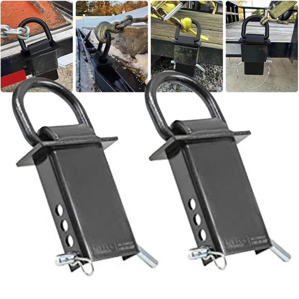 Heavy Duty Trailer D Ring Tie Down Stake Pocket Anchor, Quick Dropin For Flatbed Utility Truck (2Pcs) 9174973027119