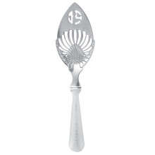 Absinthe Spoon 304 Stainless Steel with Wood Handle for Precise Sugar Filtration Cocktail Bar Use