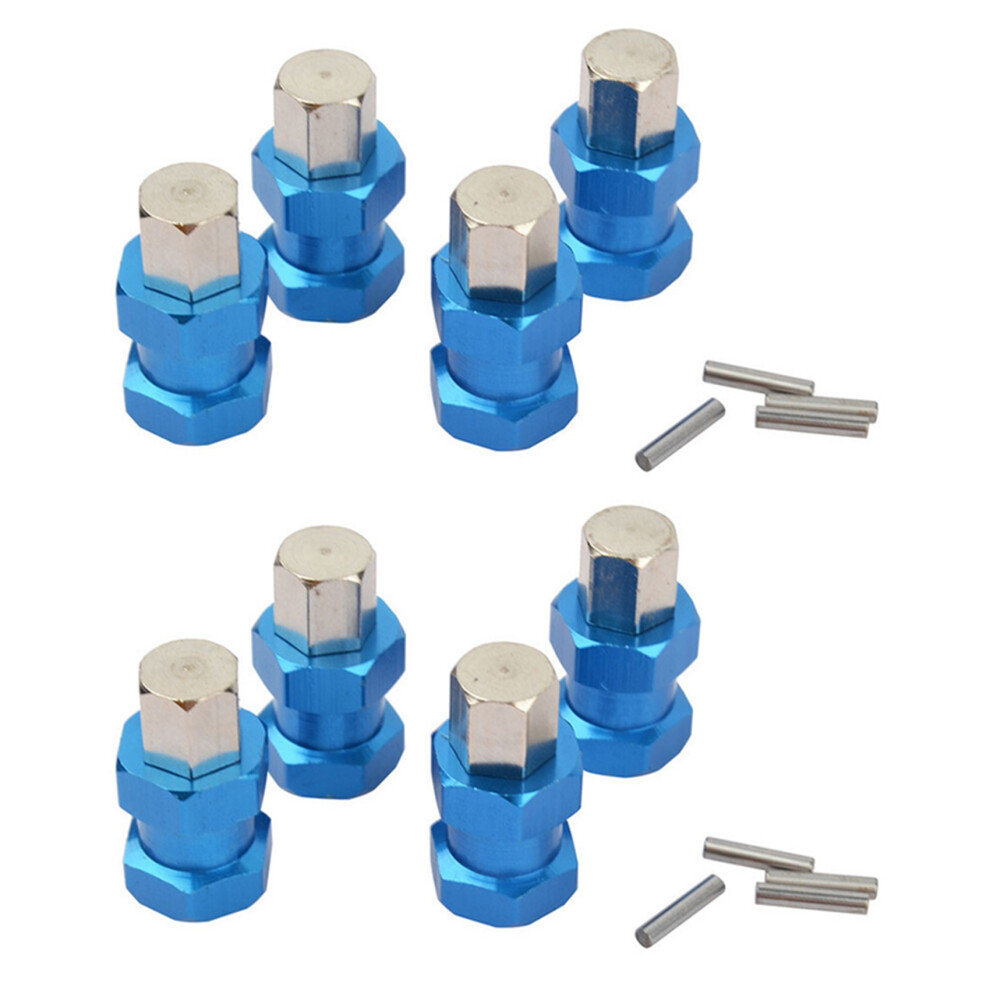 8Pcs Aluminum Rc Car 12Mm Hex Wheel Hub Drive Adaptor Extension Combiner Coupler For 1/10 Rc Crawler Axial Scx10 D90 4712562044533