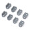 8X for WPL D12 B14 B24 B16 B36  Leaf Springs Fixed  Mounting Bracket,Titanium 1