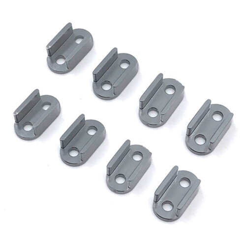 8X for WPL D12 B14 B24 B16 B36  Leaf Springs Fixed  Mounting Bracket,Titanium