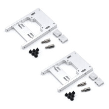 2X 1/16 RC Auto Metall Lenk Servo Lager Upgrade Feste Halterung für WPL B1 B14 B16 B24 C24 C14 RC Auto Silber