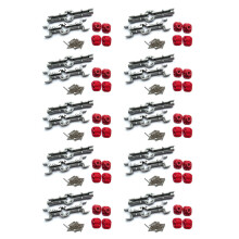 10X Metal Front and Rear Bridge Axle Housing Case for MN D90 D91 MN99 MN99S 1/12 RC Car Upgrade Parts Accessories,Silver