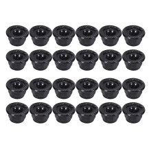 24PCS Metall 4mm M4 Radsicherungsmuttern für TRX4 TRX6 Axial SCX10 90046 AXI03007 Redcat, Schwarz