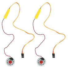 2X Grupo de Sonido de Altavoces Simulador de Sonido de Bocina de Coche RC para Axial SCX10 TRX4 D90 YIKONG