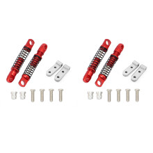 4X para WPL D12 RC Coche Amortiguador de Choque Trasero de Metal con Montaje Asiento Fijo Mejoras Accesorios 1