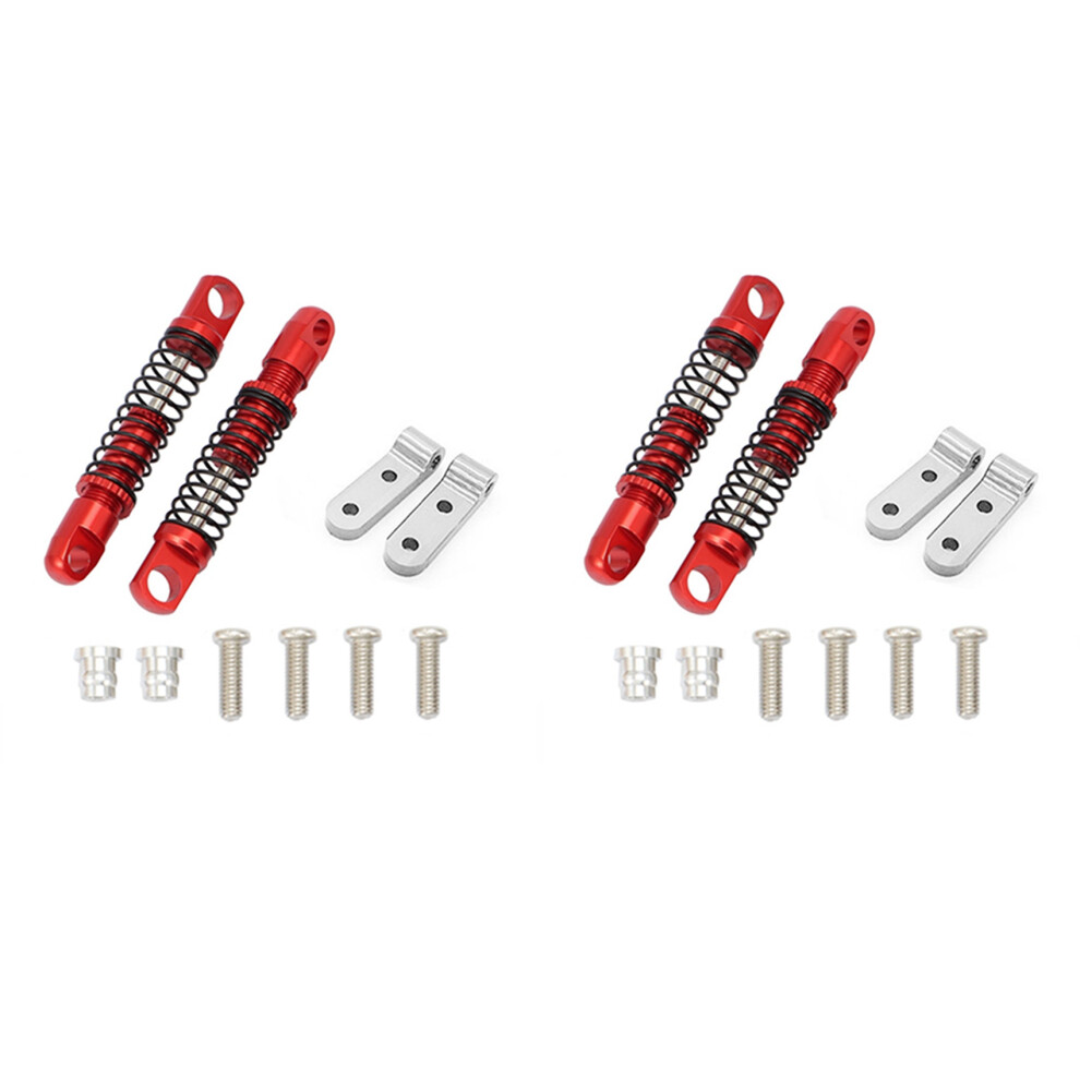 4X For Wpl D12 Rc Car Metal Rear Damper With Mount Fixed Upgrades Parts Accessories,1 4712893863414