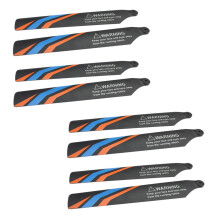 8Pcs Main Blade Propellers for XK K127 RC Helicopter Airplane Drone Spare Upgrade Parts Accessories