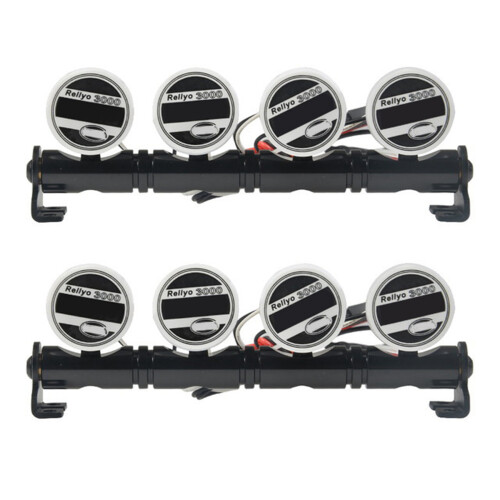 2pcs 92.5mm Multi-Function Bright LED Light Lamp Bar for 1/10 RC Crawler  -4 TRX4 SCX10 4 LED