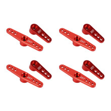 8X 25T Aluminum RC Servo Arm Horn for Futaba Savox Xcore HL HSP HD Power RC Tools,Red