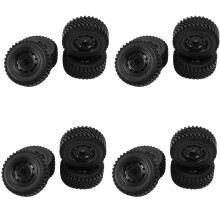 16Pcs Rubber Wheel Tire Tyre Set for MN86 1/12 RC Car DIY Upgrade Spare Parts Accessories