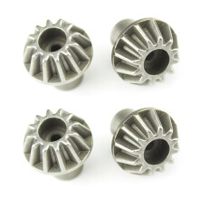 6PCS Metal 12T Gear Upgrade Accessories for 144001 124019 124018 12428 12423 RC Car Spare Parts