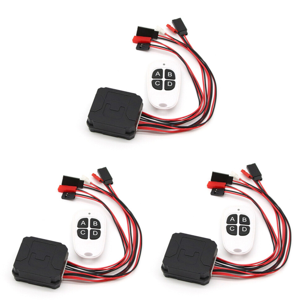 3X 4 Ways Ch4 Winch Control Wireless Remote Controller Receiver For 1/10 Rc Crawler Axial Scx10 90046 Redcat 6032031592180