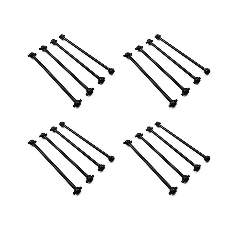 16Pcs Metal Dog Bone Drive Shaft For 144001 124019 124018 Rc Car Upgrades Parts Accessories Black 6031982803437