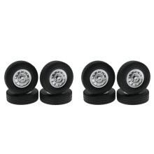 8Pcs Rubber Wheel Tire Tyre for WPL D12 1/16 RC Drift Truck Car Spare Parts Accessories