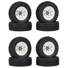 8 STUKS 1.55 Metalen Beadlock Velg Banden Set voor 1/10 RC Crawler Auto Axiale Jr 90069 D90 TF2 CC01 LC70 MST, 1