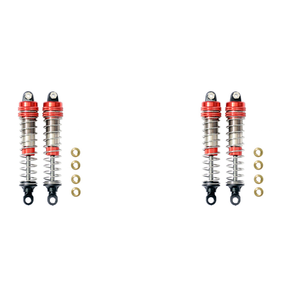 4Pcs Front Rear Fit For Xlh 9115 S911 9116 S916 9125 1/10 1/12 Rc Car Upgrade Accessories, Red 4713418314978