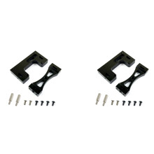 4x Metal Steering Servo Fixed Mount Bracket for WPL 1/16 B1 B14 B16 B24 C14 C24 B36 MN D90 99S ,Black