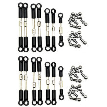 14Pcs Front Rear Tie Rod Servo Link Rod with Screw for 144001 144010 124017 124019 RC Car Spare Parts