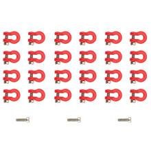 24Pcs Metal Bumper Trailer Hook Tow Shackle Rescue Hook for 1/24 RC Crawler Car Axial SCX24 Upgrade Parts Accessories
