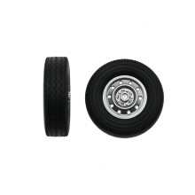 12Pcs Rubber Wheel Tire Tyre for WPL D12 1/16 RC Drift Truck Car Spare Parts Accessories