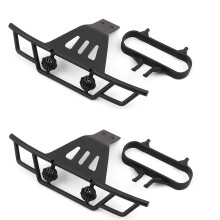 2X Conjunto de Pára-Choques Dianteiro para 144001 144010 124016 124017 124018 124019 Peças de Atualização de Carro RC Acessórios de Decoração