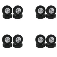 16 Peças Pneu de Roda de Borracha para WPL D12 1/16 RC Caminhão de Tração Peças Sobressalentes de Carro Acessórios