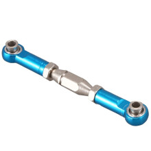 4X für  144001 1/14 RC Auto Ersatz Teile Metall Gestänge Servo Zug Stange Lenkung Spur Stangen Satz, Blau