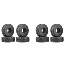8PCS 120MM 1.9 Rubber Tyres Wheel Tires for 1/10 RC Crawler Car Axial SCX10 90046 AXI03007  TRX4 D90 TF2 CC01