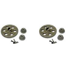 2Conjunto Metal Spur Gear & Drive Gear para HBX HAIBOXING 901 901A 903 903A 905 905A 1/12 RC Carro Upgrades Peças Acessórios Sobressalentes