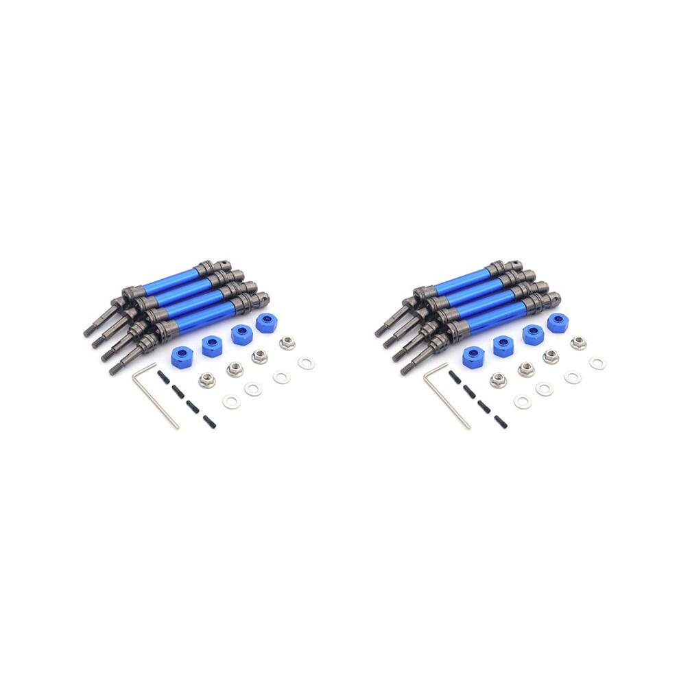 8Pcs Metal Front And Rear Drive Shaft Cvd For 1/10 Slash Rustler Stampede Hoss Vxl 4X4 Rc Car Upgrade Parts, 6031910663737