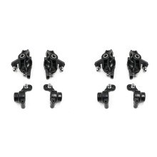 4X Steering Knuckle C-Hub Carrier Rear Hub Carrier Set for 144001 144010 124016 124017 124019 RC Car Spare Parts