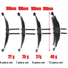 4 Set Steel Leaf Springs for 1/14 RC Tractor Trailer Truck Model Car Upgrade Parts Spare Accessories, E