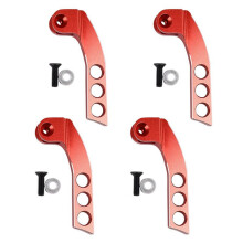 4X Metal 4-Hole Transmitter Neck Strap Balancer Adjuster for Futaba Radiolink Frsky X9D RC Remote Control,Red Vertical