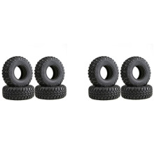 8PCS 105MM 1.9 Rubber Tires Wheel Tyres for 1/10 RC Crawler Car  TRX4 RC4WD D90 Axial SCX10 II III Redcat MST
