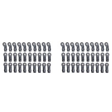 60 PCS Plástico M4 Rod Ends Link Balls  Linkage Joint para 1/10 RC Carro sobre Esteiras  -4 TRX4 Peças Acessórios