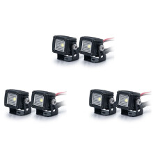 6X Zmodyfikowane Reflektory Reflektory Samochodowe Top Lights ŚWiatłA Zderzaka dla AXIAL SCX10 TRX4 TRX6 1/10 RC Crawler Car, D