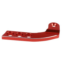 4X Regolatore Bilanciamento Cinghia Tracolla Trasmettitore Un 4 Fori Nel Metallo per Telecomando Futaba Radiolink Frsky X9D RC, Rosso Verticale