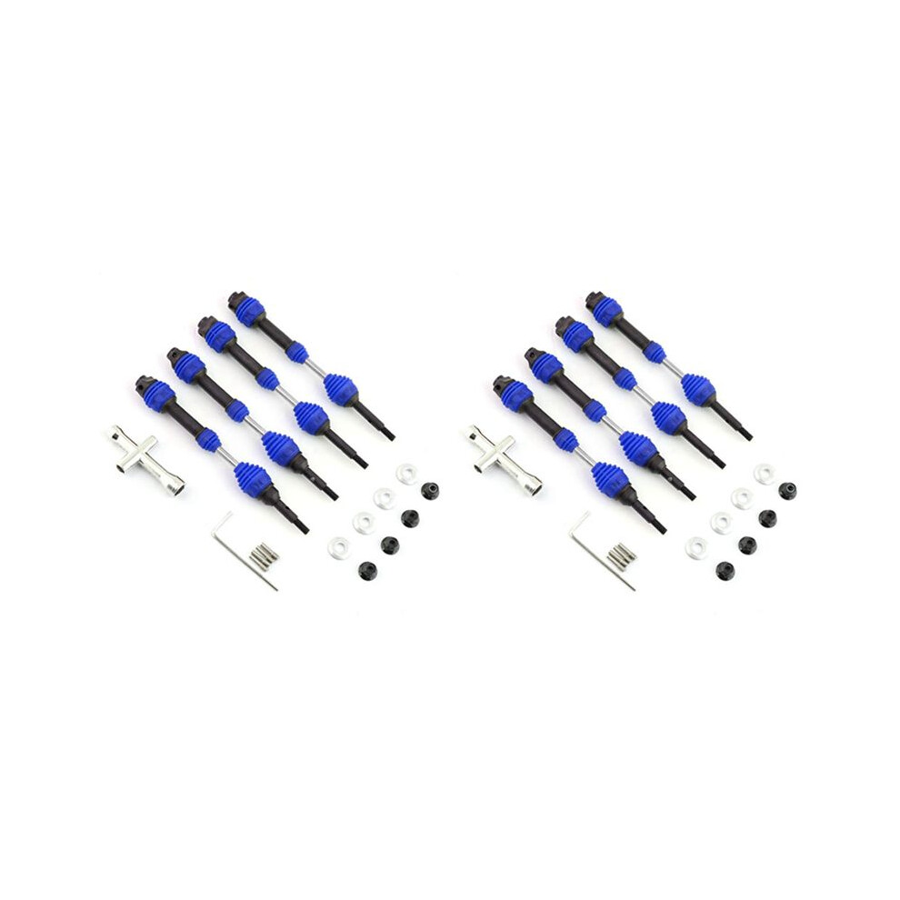 8Pcs Steel Front And Rear Drive Shaft Driveshaft Cvd For 1/10 Slash Rustler Hoss Stampede Vxl 4X4 Rc Car, 4712662362759