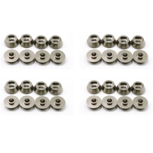 32Pcs Metal Connecting Rod Screw Gasket Shim Washer Rest for WPL C14 C24 C34 C44 MN D90 D91 D99S RC Car,Grey