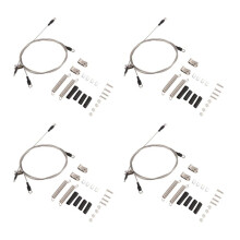 4X Rc Car Modified Part Steel Rope for 1/10 Rc Crawler -4 Trx4 Axial Scx10 D90 D110