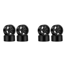 8 Peças de Plástico Beadlock 2.2 Cubo de Roda Jantes para 1/10 RC Carro de Esteira Axial SCX10 Wraith Capra RR10 para TRX4 D90
