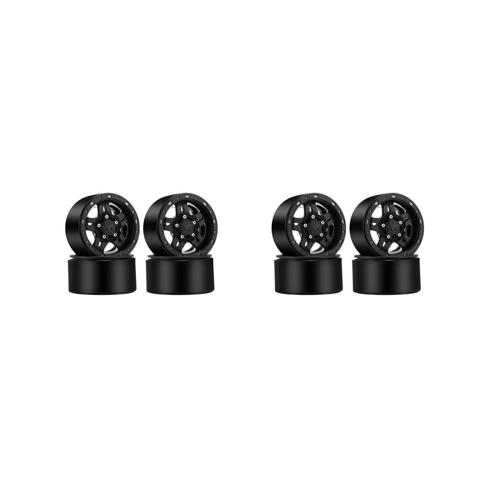 8Pcs Plastic Beadlock 2.2 Wheel Hub Wheel Rims For 1/10 Rc Crawler Car Axial Scx10 Wraith Capra Rr10 Trx4 D90 4712740376999