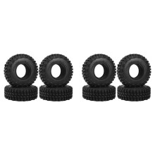 8PCS 110MM 1.9 Rubber Wheel Tire Tyres for 1/10 RC Crawler Car Axial SCX10 90046 SCX10 III AXI03007 TRX4 D90