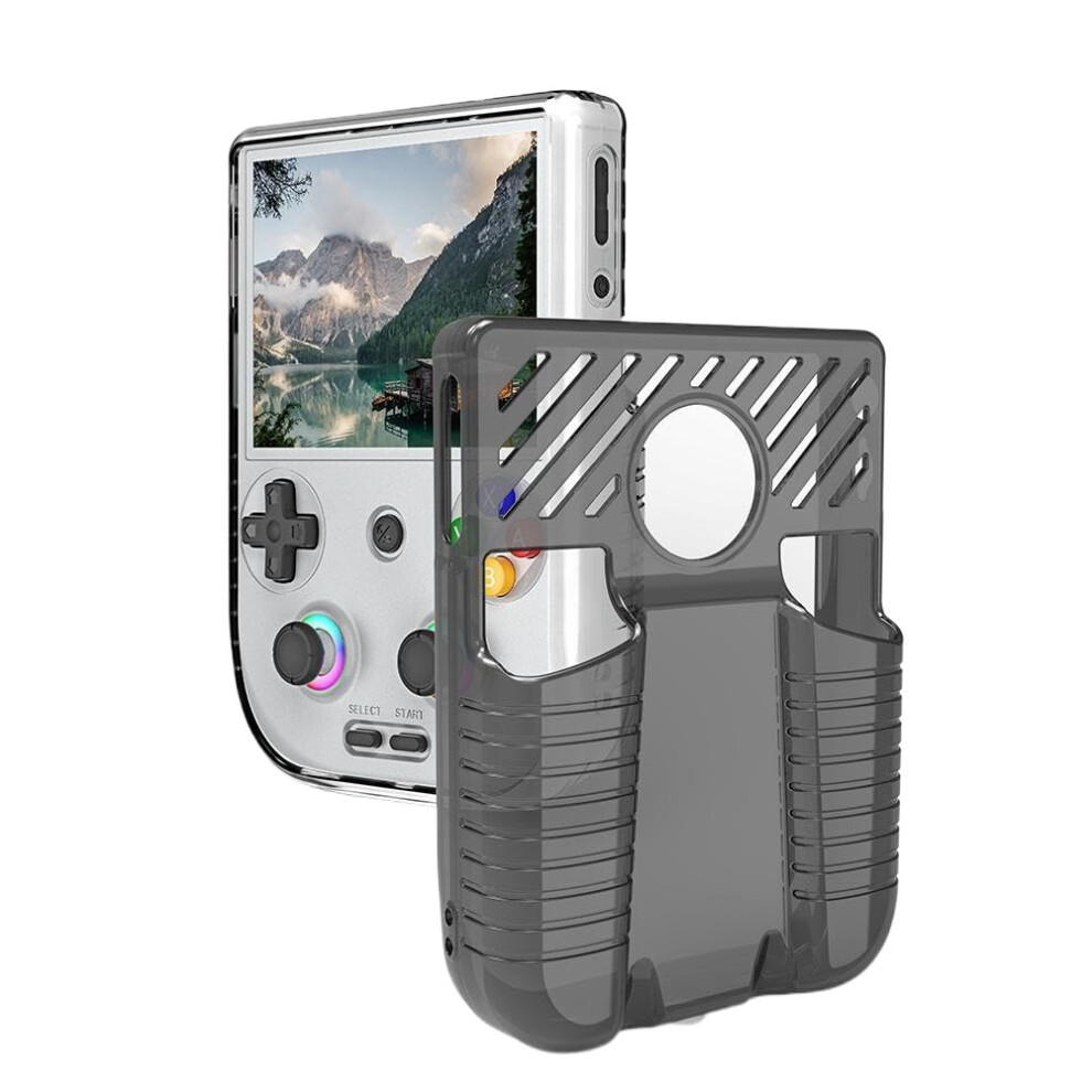 Case For Anbernic Rg406v Clear Tpu Shockproof Protective Cover With Precise Fit And Grip Black 9169991075785