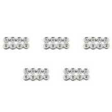 40Pcs Metal Connecting Rod Screw Gasket Shim Washer Rest for WPL C14 C24 C34 C44 MN D90 D91 D99S RC Car,Silver