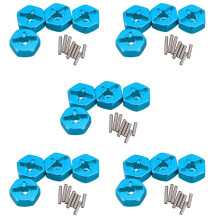 5X Aluminum Alloy 12mm Combiner Wheel Hub Hex Adapter Upgrades for 144001 1/14 RC Car Spare Parts,