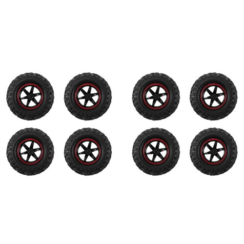 8 Peças 1.9 Polegadas 96mm 1/10 Escala Pneus com Aro de Roda para Peças 1/10 SCX10  CC01 D90 CC01 RC Rock Crawler